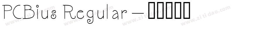 PCBius Regular字体转换